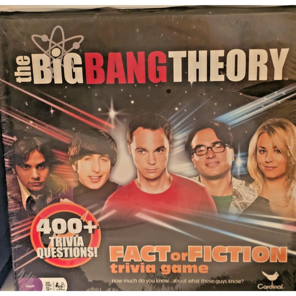 Big Bang Theory Fact or Fiction Trivia Game Ages 12+/2-8 Players New in Box
